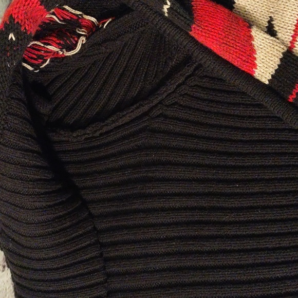 Chaps Womens Aztec Print Black Full Zip Sweater Jacket XL - Picture 15 of 15